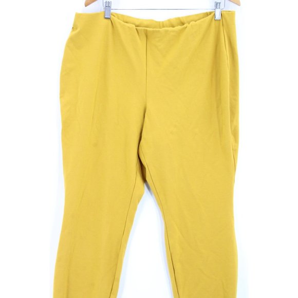 Jules & Leopold Pants Womens Plus Gold High Rise Pull On Polyester Blend 20W - Picture 3 of 9